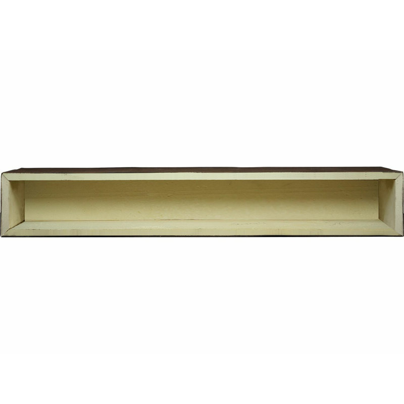 Castra High-density Polyurethane Mantel, Dark Walnut, 6" H x 6" D x 60" W