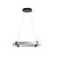 Luminaire suspendu moderne à DEL, lustre suspendu rond en imitation marbre avec anneau rond de 24 pouces