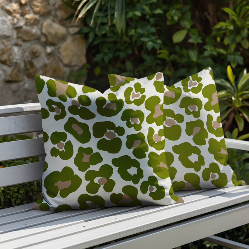 Coussin intérieur / extérieur Davi, 16x16, Chartreuse
