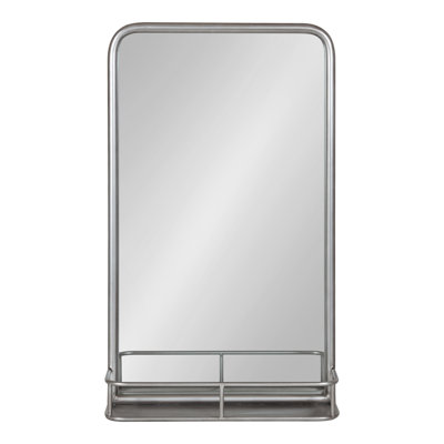 Koda Metal Rectangle Mirror with Shelves