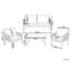 Carrie 4 Seater Sofa Set