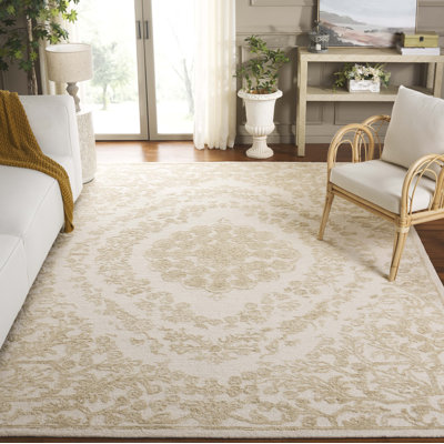 Tapis ivoire / vert clair Ebony 218