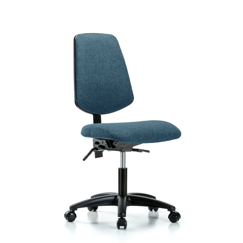 Task Chair, Casters, Blue