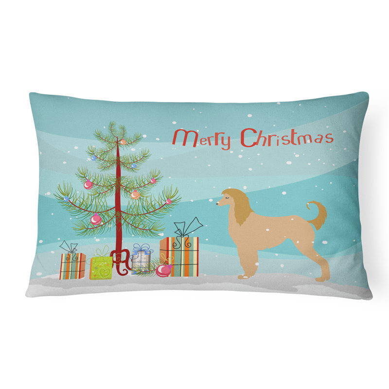 Afghan Hound Indoor/Outdoor Lumbar Pillow