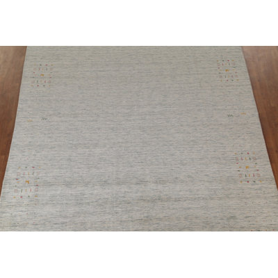 Tapis ivoire tribal Gabbeh 9 x 12