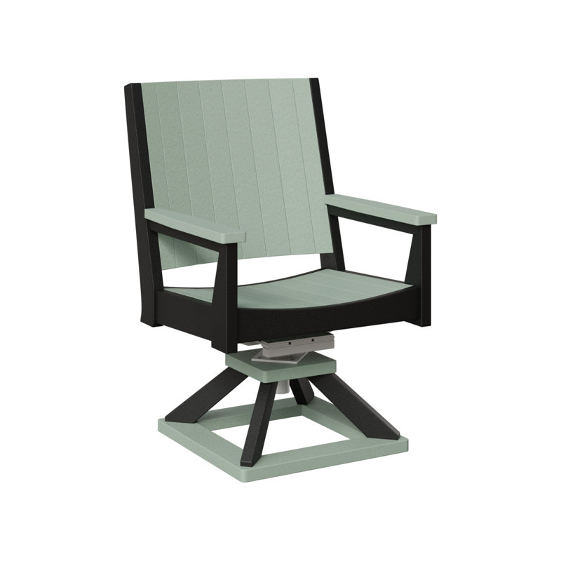 Mayhew Outdoor Dining Armchair, Green Gray/Black