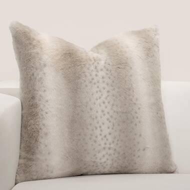 Large Plain Velvet Pillow Cover - Truffle