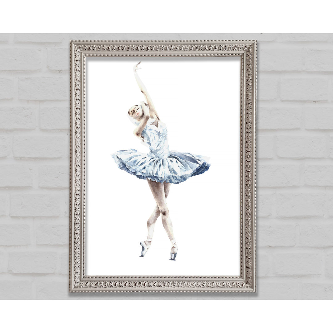 Weiße Ballerina 3 - Einzelner Bilderrahmen Kunstdrucke