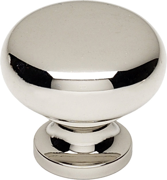 Mushroom Knob, Polished Nickel