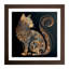 Cat Paisley Art - Framed Print-1371758478