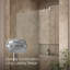 Porte de douche à pivot 48 po x 74 po avec technologie CleanCoat® Revel-14673033-69281789