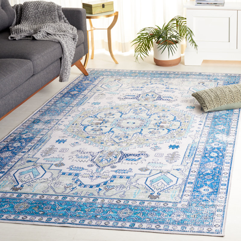 Maleek Performance Machine Washable Oriental Rug, Rectangle 5' x 8'