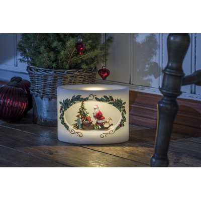 LED-Kerze Santa und Kind