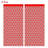 2 Pcs Heart Lace Fringe Curtain for Valentines Day Wedding, 3.3 x 6.6 Ft Red Lace Hearts String Backdrop Curtains for Window Door Bathroom Decorations-1513850128