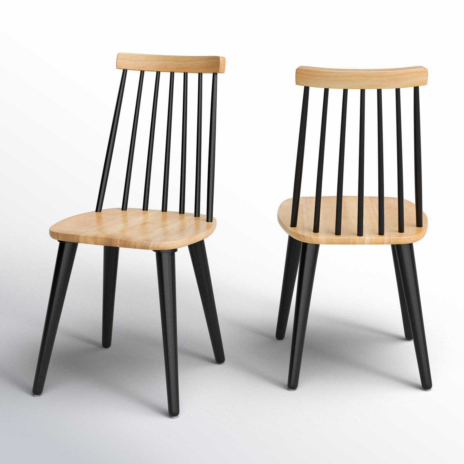 Rolde Dining Chair, Natural/Black