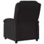  Fauteuil inclinable de massage en tissu noir (100% polyester), métal, contreplaqué-715987394