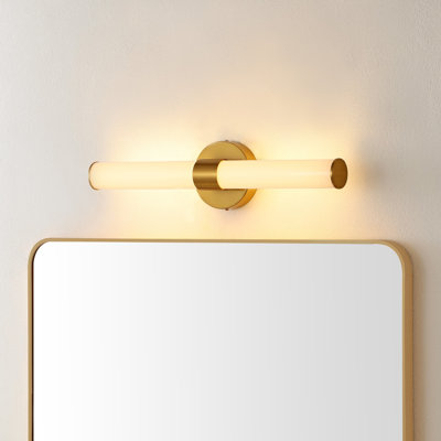 Brooks Industrial Mid-Century Iron Integrated LED Vanity Light