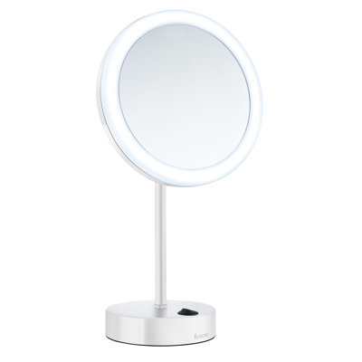 Zayden Stainless Steel Round Mirror