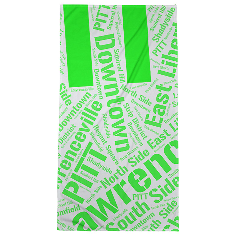 Bath Towel, Green, Poly/Cotton, Pittsburgh