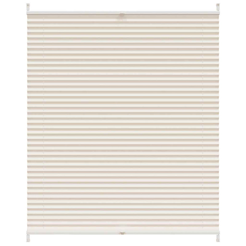 Room Darkening Pleated Blind, Cream, 110cm W x 150cm L