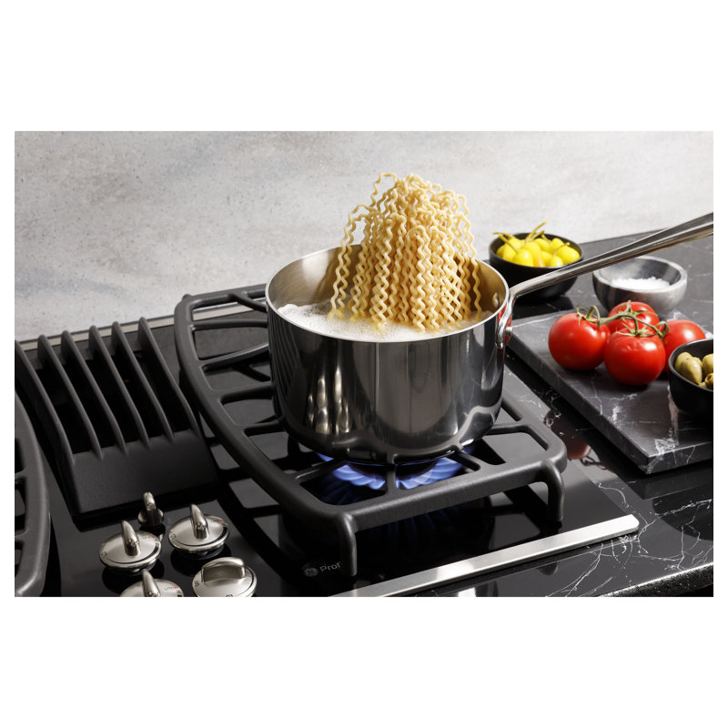 Natural Gas Cooktop with 4 Burners, Stainless Steel