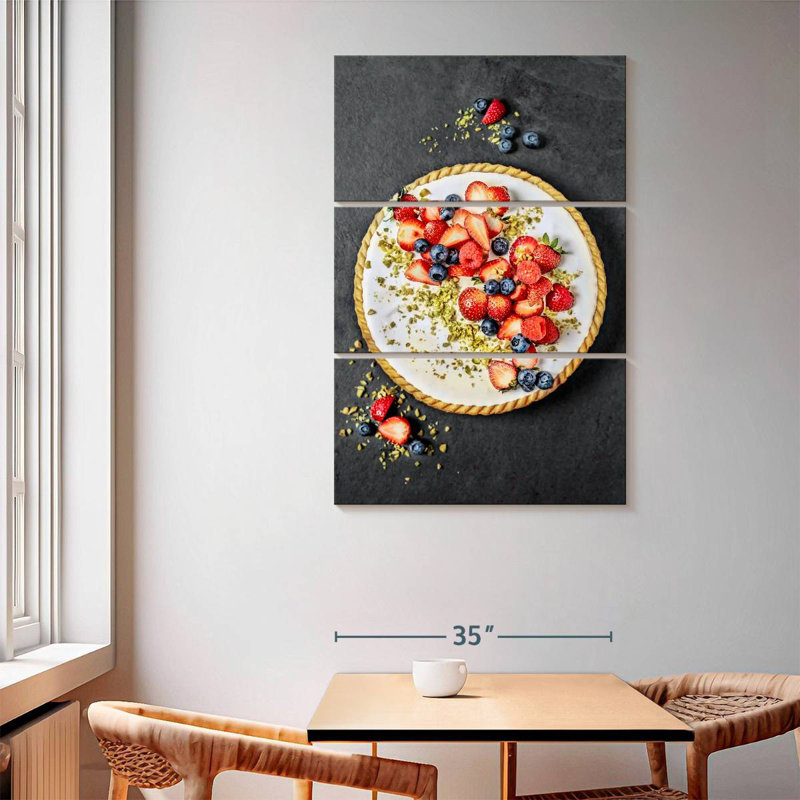 Yarlin Berry Topped Tart, 65" H x 42" W