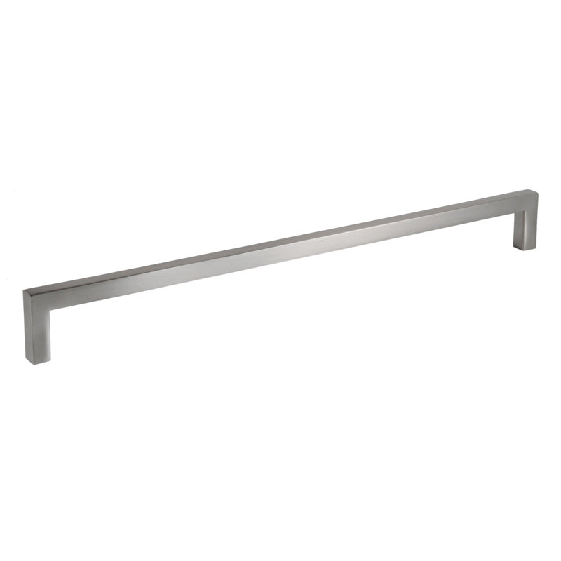 Solid Zinc Cabinet Bar Pull, 12.5", Brushed Nickel