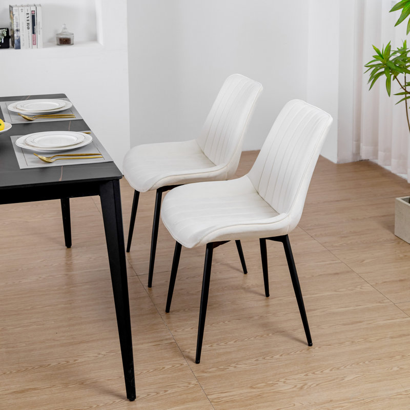 Chaise de salle à manger Willar, Blanc