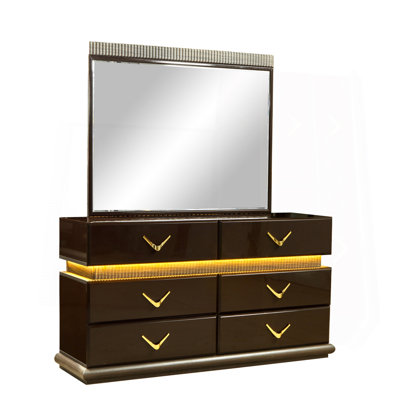 Ensemble de chambre avec grand lit 4 pièces Modern Style