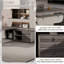 78.74"Modern Luxury L-Shaped Brown Office Desk-129688531
