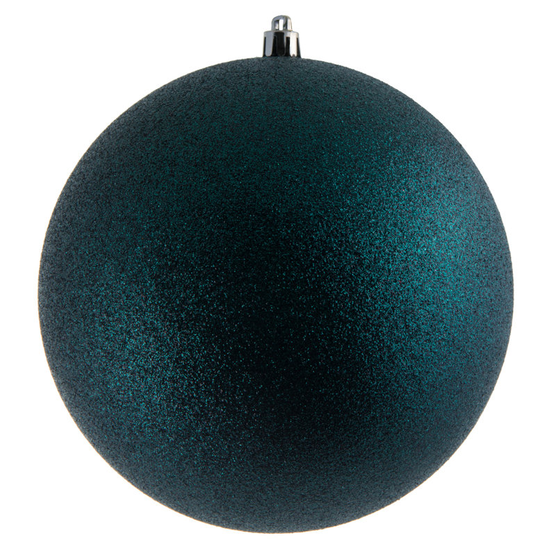 Ornement boule des Fêtes, H 8 po x l 8 po x P 8 po, Vert minuit