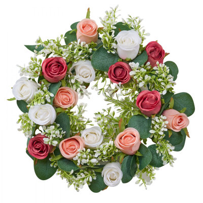Artificial Wreath Rose Flower Wreaths for Wedding Arrangement Centerpiece