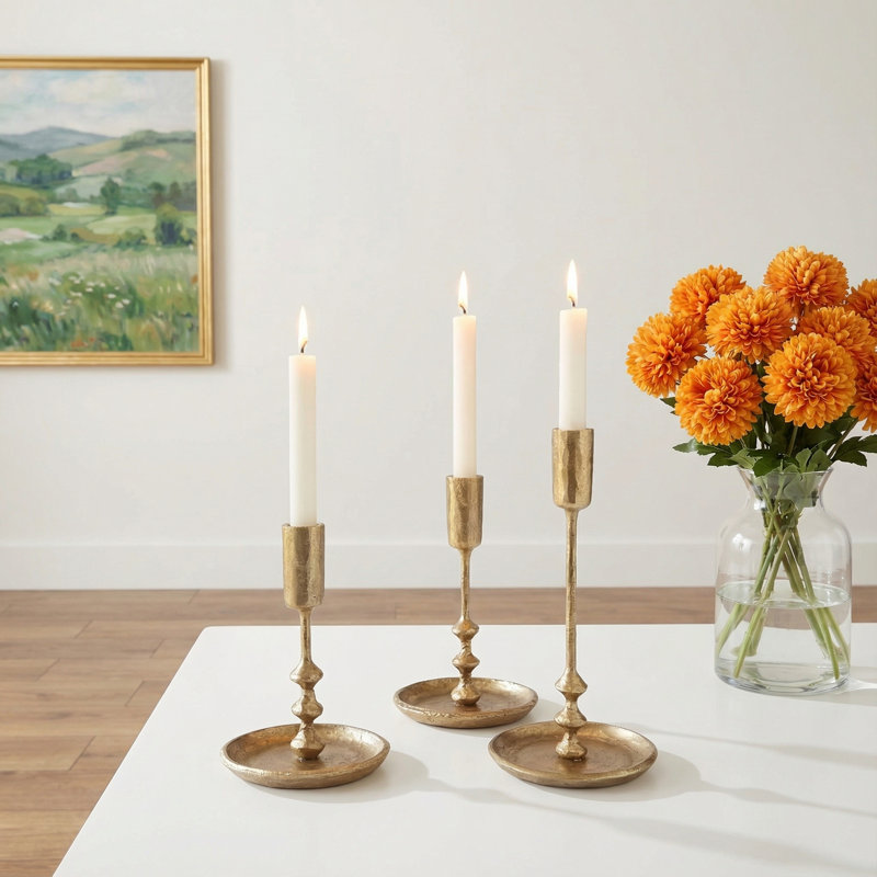 Iron Tabletop Candlestick