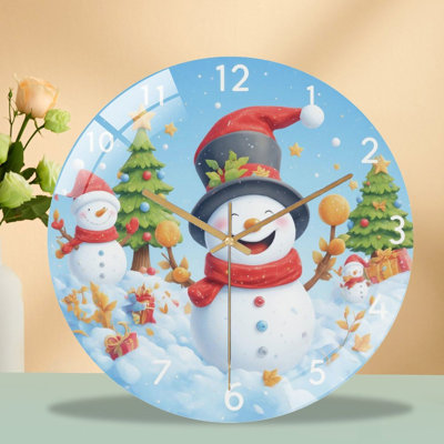 Horloge murale en verre 12 po