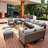 Hesse 8 - Person Modular Patio Conversation Set with Cushions