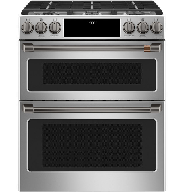 Café 30" 7 cu. ft. Smart Slide-in Dual Fuel Range with Griddle, Stainless Steel