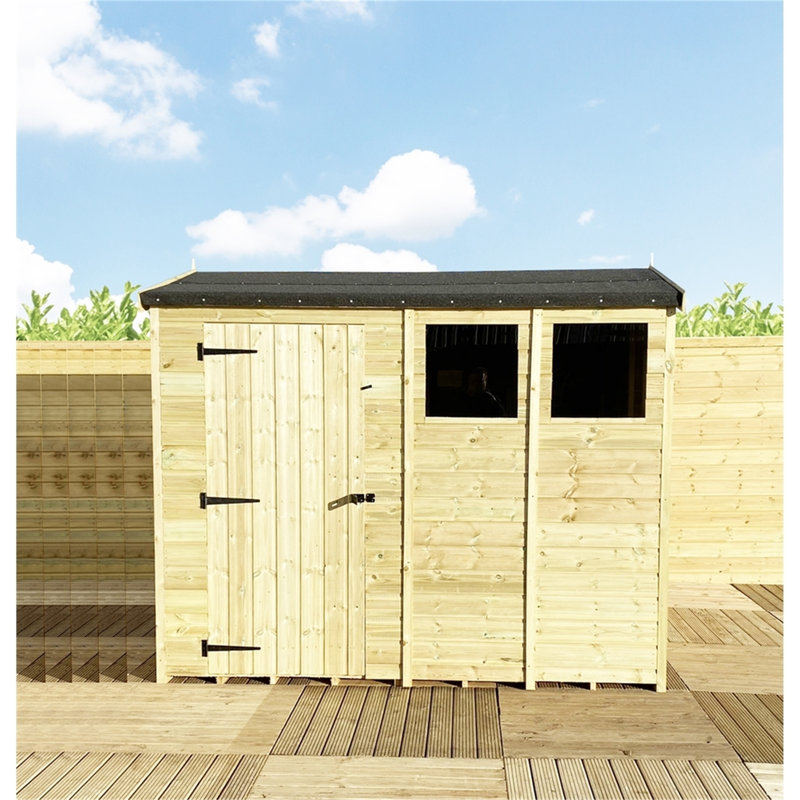 Tecopa 11 ft. W x 5 ft. D Solid Wood Garden Shed