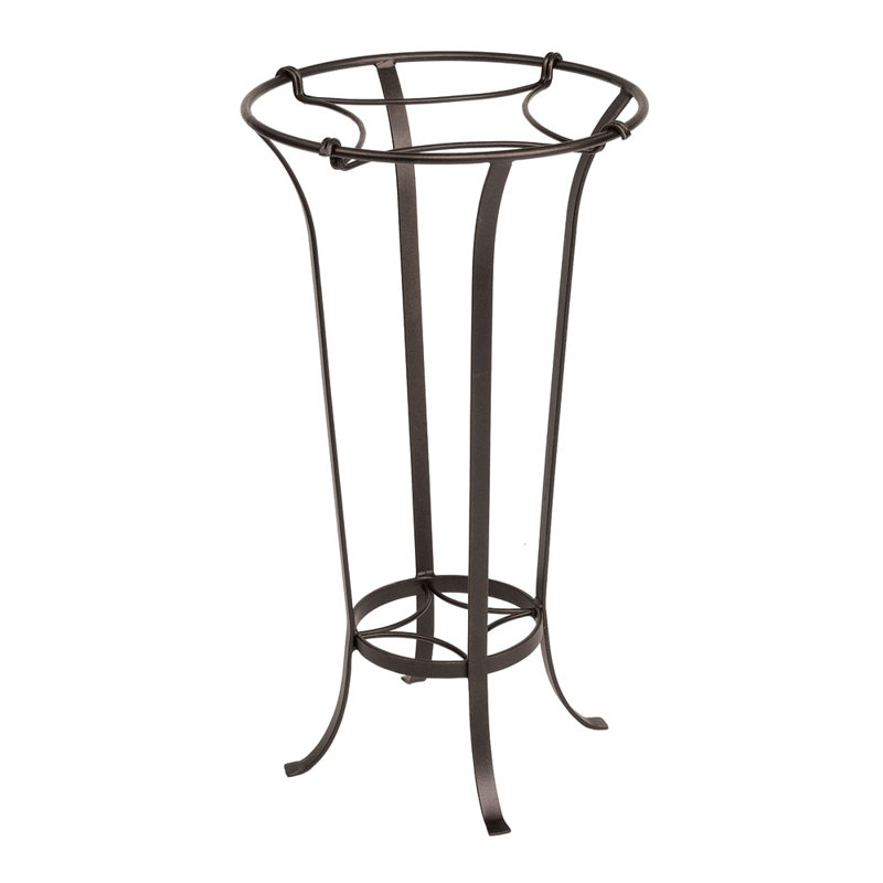 18" Classic Copper Birdbath with Tulip Stand