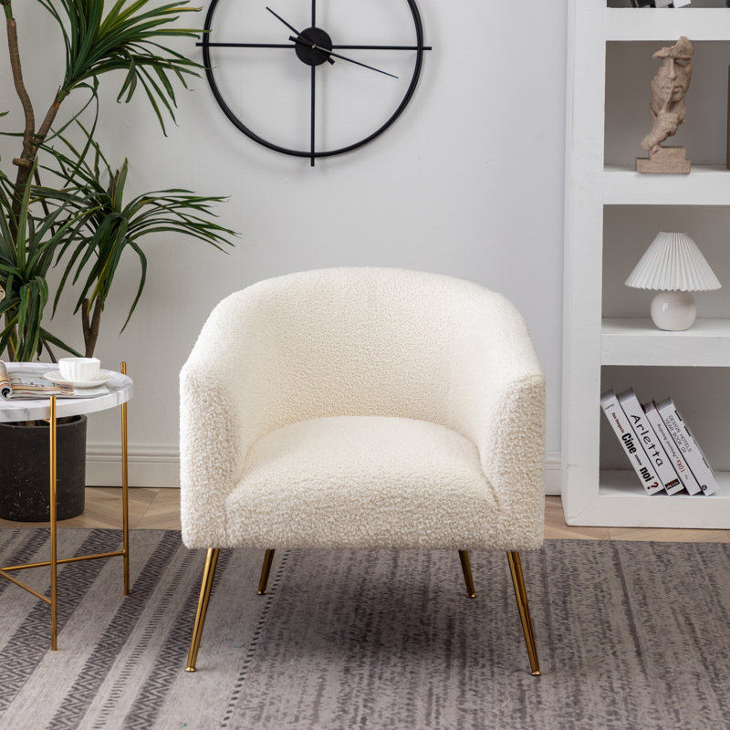 Fauteuil demi-tonneau Hisakazu, Or