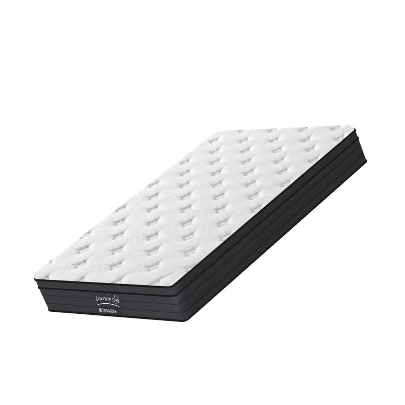 Matelas en mousse viscoélastique imprégnée de gel avec ressorts ensachés Hestel, 8", Lit double