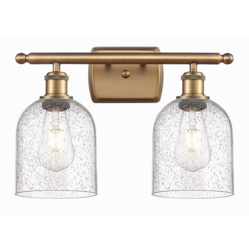 Allysson 2 - Light Dimmable Vanity Light, Seedy, Brushed Brass
