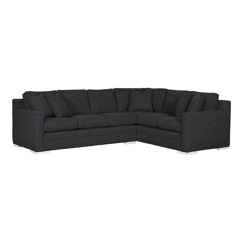 Summerton Upholstered L-Shaped Sectional Right Hand Facing, Ian Lagoon, Casa Blanca
