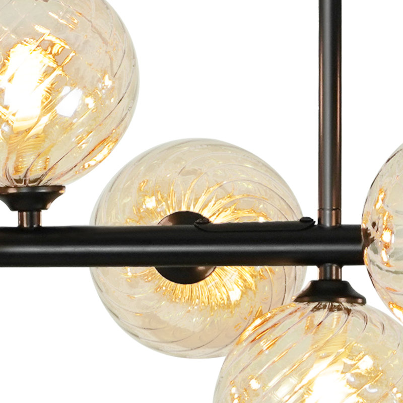 Lustre de salle à manger à 16 lumières de style lustre Spoutnik pour plafonds hauts