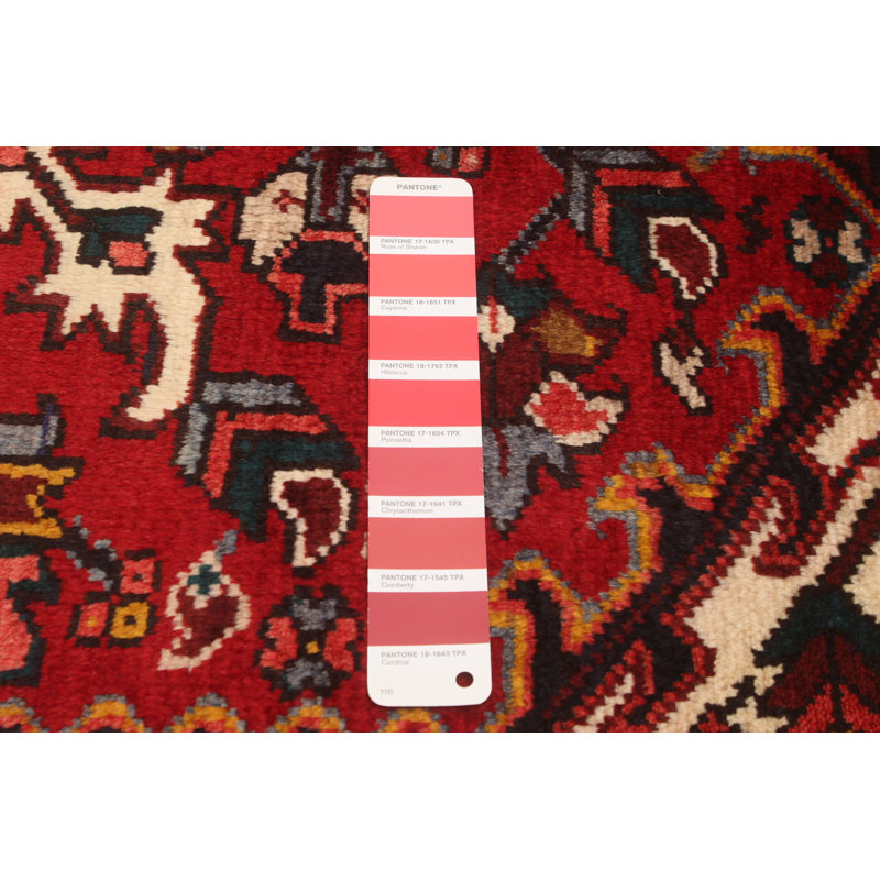 Tapis unique en laine rouge foncé 9 pi 1 po x 12 pi 6 po One-of-a-Kind Gosford