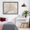 Cadre flottant discret avec branches de cerisier en fleurs, design par Franklyn Gregory