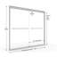 Porte de baignoire demi-cadre à contournement l 29,25 po x H 57 po Infinity-14170692-17243214