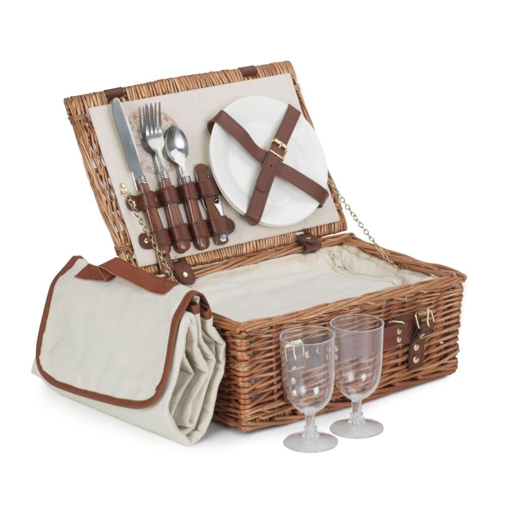 Explorer Fitted Picnic Basket - Cream / 14040l