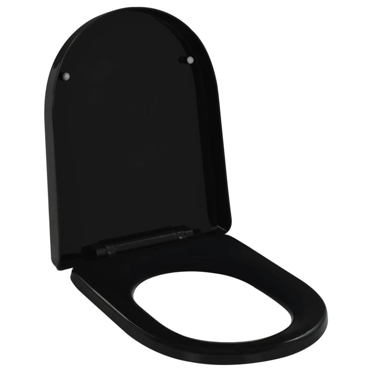 VidaXL Toilet Seat Soft Close Toilet Seat with Quick-release Design Square