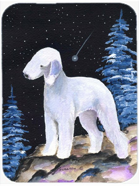 Red Barrel Studio® Bernadeta Bedlington Terrier Glass Cutting Board