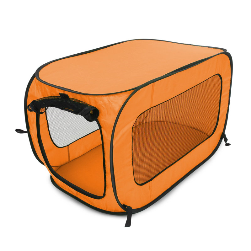 Support pour animaux Pop-up Kennel, Orange, H 25 po x l 19,5 po x P 32,5 po